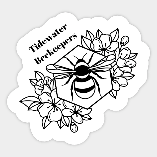 TBA BEE Sticker by Tidewater Beekeepers